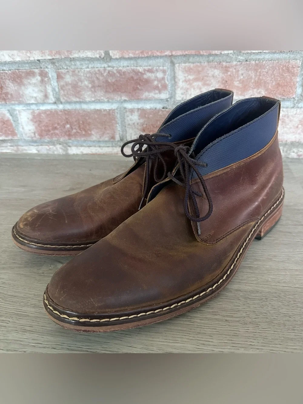 Cole Haan Colton Chukka Boots Men’s 10 Brown Casual Ankle Office Lace Up
